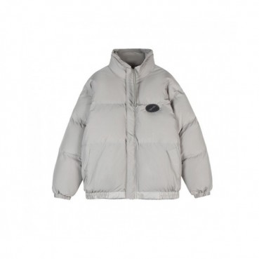 WELLDONE  Mm/Wm Retro Logo Down Padding Gray - 웰던 2021 남/녀 레트로 로고 다운 패딩 Wel0048x Size(s 