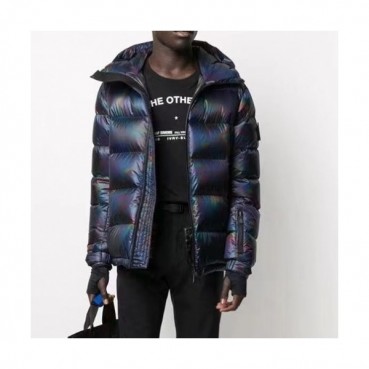 Moncler  Mm/Wm Patch Logo Modern Down Padding Blue - 몽클레어 2021 남/녀 패치 로고 모던 다운 패딩 Moc02414x Size(m 