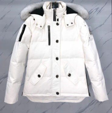 Moose Knuckle   Womens Logo Duck Down Padding White - 무스너클 2023 여성 로고 덕다운 패딩 Moo0116x Size(xs 