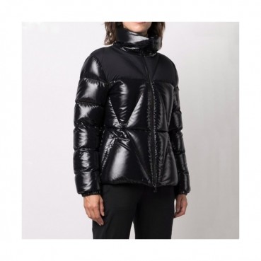 Moncler  Womens Patch Logo Modern Duck Down Long Padding Black - 몽클레어 2021 여성 패치 로고 모던 덕다운 롱패딩 Moc02382x Size(1 