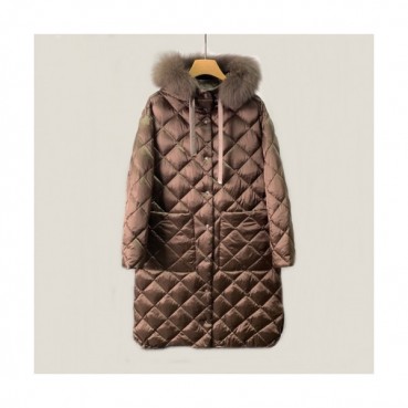 Maxmara  Ladies Duck Down Long Padding Brown - 막스마라 2021 여성 덕다운 롱패딩 Max0100x Size(s 