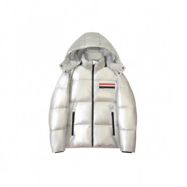 Prada  Mm/Wm Logo Casual Duck Down Padding Silver - 프라다 2021 남/녀 로고 캐쥬얼 다운 패딩 Pra02474x Size(m 