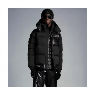 Moncler  Mm/Wm Patch Logo Modern Down Padding Black - 몽클레어 2021 남/녀 패치 로고 모던 다운 패딩 Moc02373x Size(1 