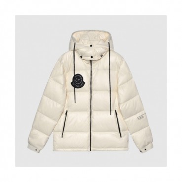 Moncler  Mm/Wm Patch Logo Modern Down Padding White - 몽클레어 2021 남/녀 패치 로고 모던 다운 패딩 Moc02370x Size(xs 