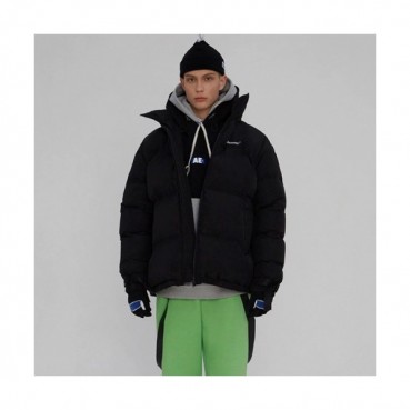 ADER  Mm/Wm Patch Logo Modern Down Padding Black - 아더 2021 남/녀 패치 로고 모던 다운 패딩 Ade0065x Size(A1 