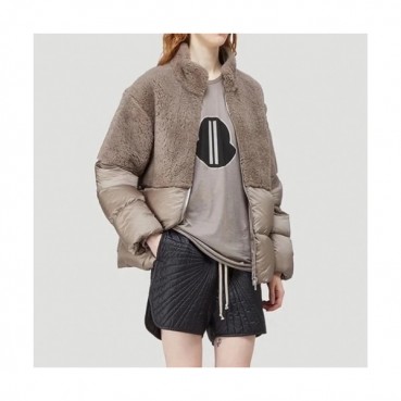 Rick Owens 20121s/s Mm/Wm Logo Goose Down Padding Beige - 릭오웬스 2021 남/녀 로고 구스다운 패딩 Ric0104x Size(0 