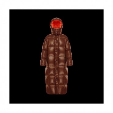 Moncler   Womens Patch Logo Modern Duck Down Long Padding Camel - 몽클레어 2021 여성 패치 로고 모던 덕다운 롱패딩 Moc02353x Size(0 