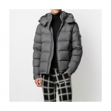 Moncler  Mm/Wm Patch Logo Modern Down Padding Gray - 몽클레어 2021 남/녀 패치 로고 모던 다운 패딩 Moc02345x Size(0 