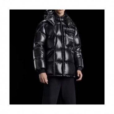 Moncler  Mm/Wm Patch Logo Modern Down Padding Black - 몽클레어 2021 남/녀 패치 로고 모던 다운 패딩 Moc02344x Size(1 