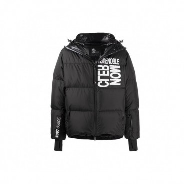 Moncler  Mm/Wm Patch Logo Modern Down Padding Black - 몽클레어 2021 남/녀 패치 로고 모던 다운 패딩 Moc02332x Size(0 