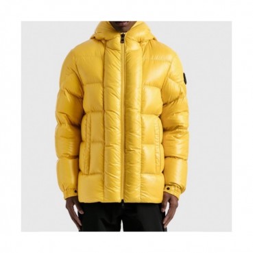 Moncler  Mm/Wm Patch Logo Modern Down Padding Yellow - 몽클레어 2021 남/녀 패치 로고 모던 다운 패딩 Moc02313x Size(1 