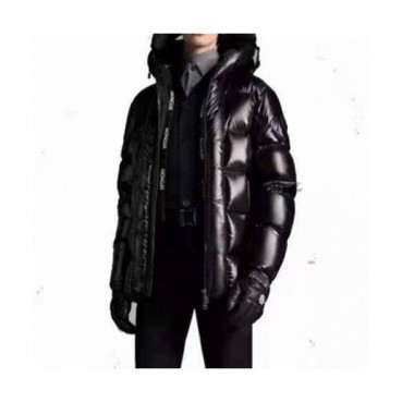 Moncler  Mm/Wm Patch Logo Modern Down Padding Black - 몽클레어 2021 남/녀 패치 로고 모던 다운 패딩 Moc02315x Size(1 