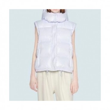 Moncler  Womens Patch Logo Modern Duck Down Padding Vest Blue - 몽클레어 2021 여성 패치 로고 모던 덕다운 패딩 조끼 Moc02308x Size(s 
