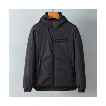 Prada  Mens Logo Casual Duck Down Padding Black - 프라다 2021 남성 로고 캐쥬얼 덕다운 패딩 Pra02437x Size(m 