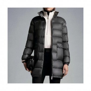 Moncler   Womens Patch Logo Modern Duck Down Short Padding Gray - 몽클레어 2021 여성 패치 로고 모던 덕다운 숏패딩 Moc02280x Size(s 