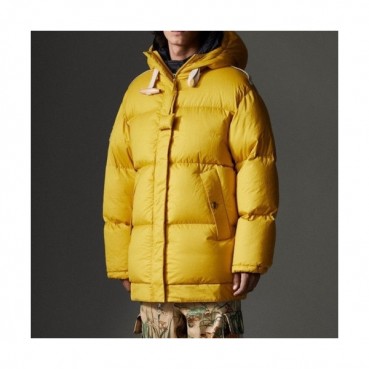Moncler   Womens Patch Logo Modern Duck Down Short Padding Yellow - 몽클레어 2021 여성 패치 로고 모던 덕다운 숏패딩 Moc02228x Size(0 