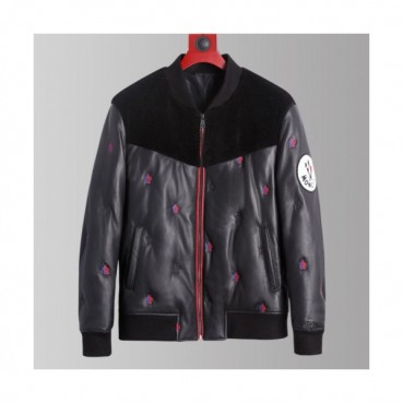 Moncler 2019 Womens Patch Logo Modern Leather Down Padding - 몽클레어 2019 여성 패치 로고 모던 레더 다운패딩 Moc0755x.Size(m 