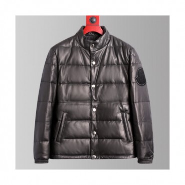 Moncler 2019 Womens Patch Logo Modern Leather Down Padding - 몽클레어 2019 여성 패치 로고 모던 레더 다운패딩 Moc0751x.Size(m 