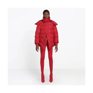 Balenciaga Womens Puffer Short Padding - 발렌시아가 백 넥라인 로고 자수 디테일 푸퍼 패딩 