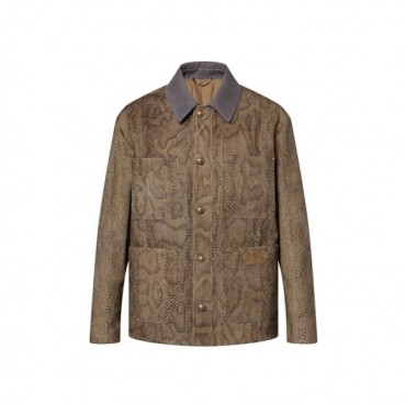 루이비통 남성 가죽 재킷 - Louis vuitton Mens Leather Jacket 
