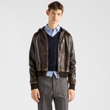 프라다 남성 가죽 자켓 - Prada Mens Leather Jacket 