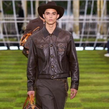 루이비통 남성 가죽 재킷 - Louis vuitton Mens Leather Jacket 