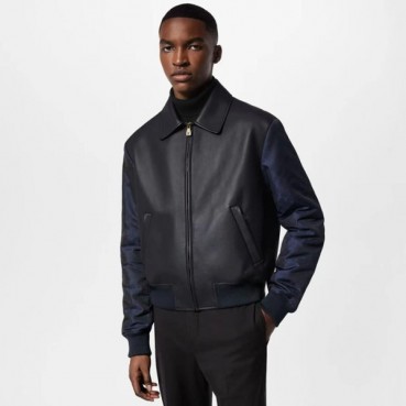 루이비통 남성 가죽 재킷 - Louis vuitton Mens Leather Jacket 