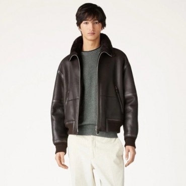 로로피아나 남성 가죽 자켓 - Loro Piana Mens Leather Jacket 