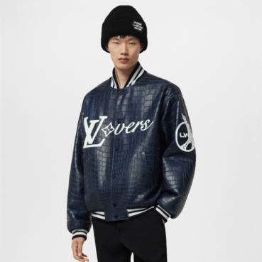 루이비통 남성 악어가죽 재킷 - Louis vuitton Mens Leather Jacket 