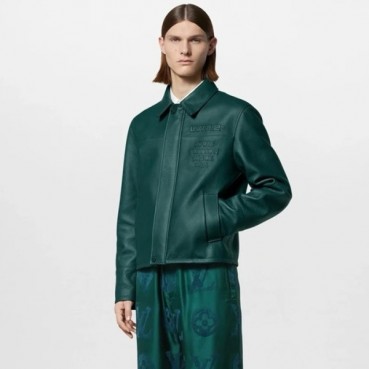 루이비통 남성 가죽 재킷 - Louis vuitton Mens Leather Jacket 