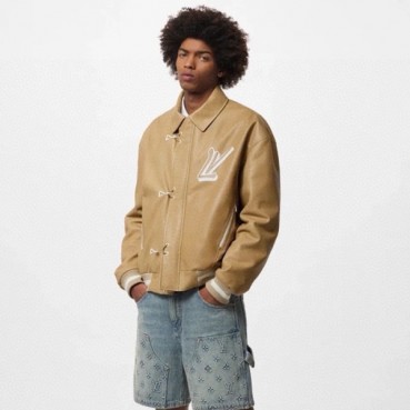 루이비통 남성 가죽 재킷 - Louis vuitton Mens Leather Jacket 