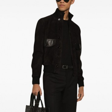 돌체앤가바나 남성 가죽 자켓 - Dolce&Gabbana Mens Black Jacket 