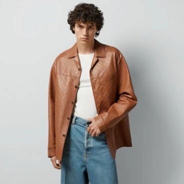 구찌 남성 가죽 자켓 - Gucci Mens Brown Jackets 
