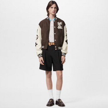 루이비통 남성 가죽 재킷 - Louis vuitton Mens Leather Jacket 