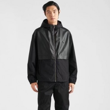 프라다 남성 후드 가죽 자켓 - Prada Mens Hood Jackets 