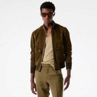 톰포드 남성 가죽 자켓 - Tom Ford Mens Brown Jackets 