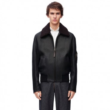 로에베 남성 가죽 자켓 - Loewe Mens Leather Jacket 