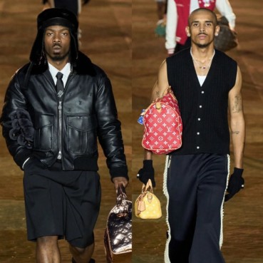 루이비통 남성 블랙 가죽 자켓 - Louis vuitton Mens Black Jackets 