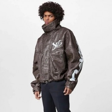 루이비통 남성 브라운 가죽 자켓 - Louis vuitton Mens Brown Jackets 