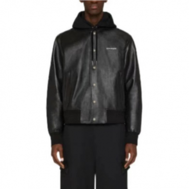 지방시 남성 블랙 가죽 자켓 - Givenchy Mens Black Jackets 