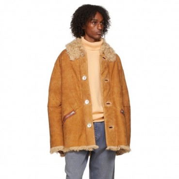 아크네 남성 카멜 가죽 자켓 - Acne Sstudios Mens Camel Jackets 