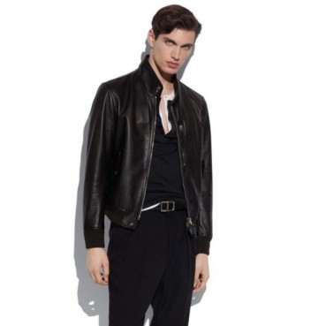 톰포드 남성 블랙 가죽 자켓 - Tom Ford Mens Black Jackets 
