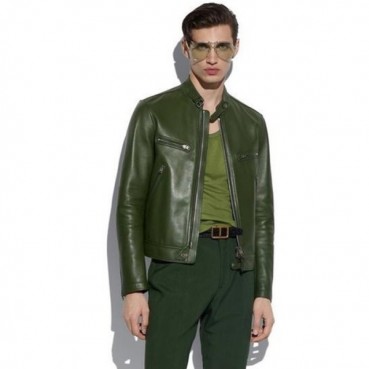 톰포드 남성 그린 가죽 자켓 - Tom Ford Mens Green Jackets 