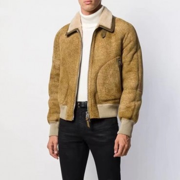 톰포드 남성 카멜 가죽 자켓 - Tom Ford Mens Camel Jackets 