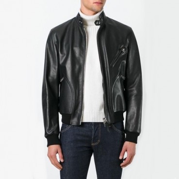 톰포드 남성 블랙 가죽 자켓 - Tom Ford Mens Black Jackets 