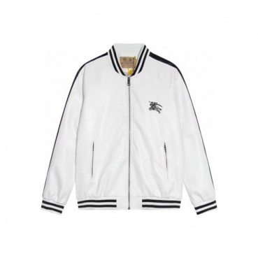 버버리 남성 화이트 가죽 자켓 - Burberry Mens White Jackets 