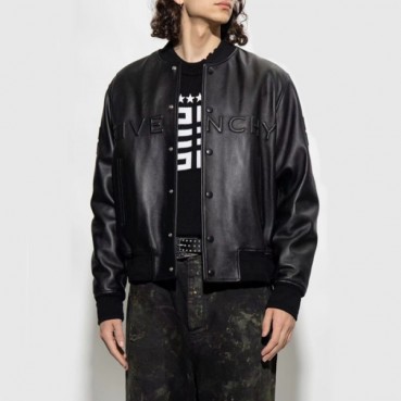 지방시 남성 블랙 가죽 자켓 - Givenchy Mens Black Jackets 