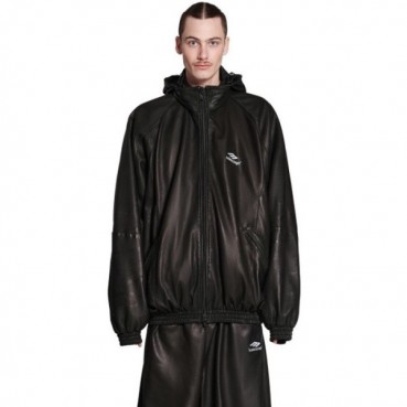 발렌시아가 남성 블랙 가죽 자켓 - Balenciaga Mens Black Jackets 