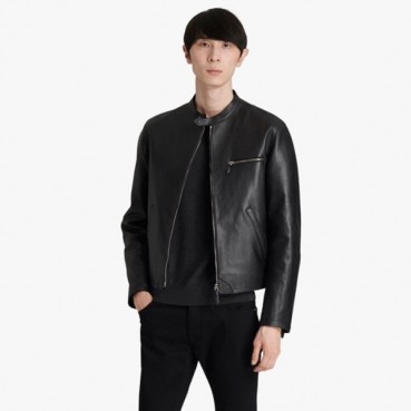 벨루티 남성 블랙 가죽 자켓 - Berluti Mens Black Jackets 