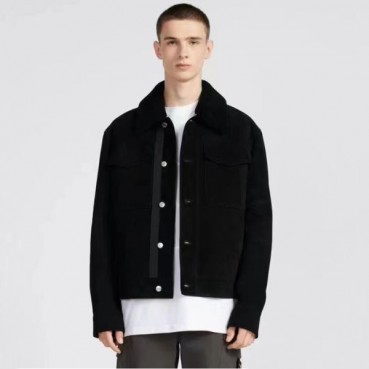디올 남성 블랙 가죽 자켓 - Dior Mens Black Jackets 